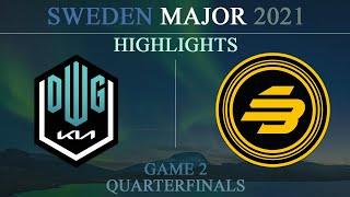 DWG vs SBXG @G2 - Coastline | Highlights | Six Sweden Major 2021 |  Quarterfinals
