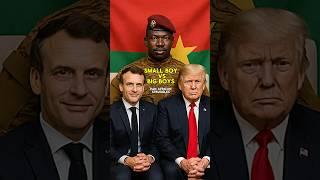 Small boy vs big boys #ibrahimtraoré #trump #macron #shorts