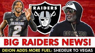 BIG Raiders News: Shedeur Sanders To Las Vegas Gets More Fuel From Deion Sanders