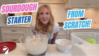 Making a sourdough starter from scratch!