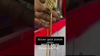 90253 88679 price 12,500 #silvergoldplatedchain