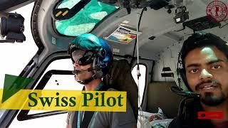 Helicopter ride in Himalayas, Route to Kailash Mansarovar Yatra. Nepal-Tibet Border. Vlog