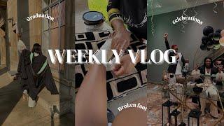 #WeeklyVlog : GRADUATION CELEBRATIONS, VENTING ABOUT BEING A CONTENT CREATOR & A BROKEN FOOT?