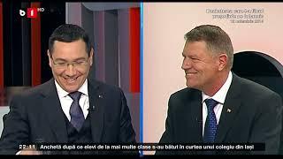 SPECIAL B1 - Dezbatere Victor Ponta -  Klaus Iohannis, FINALA ALEGERI 2014 - B1 TV, Emisiune complet