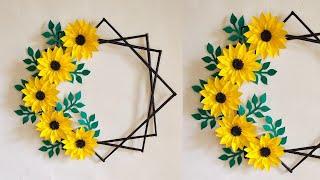 Wall Hanging Craft Ideas | Paper Wallmate | Diy Wall Decor Ideas| Kagaj Ke Phool | Paper Ke Phool