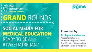 Social Media for Medical Education: Ready to be a #Tweetiatrician?