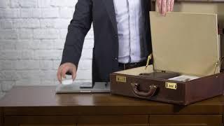 HOW TO PACK | The Buroni Men's Leather Attaché Briefcase