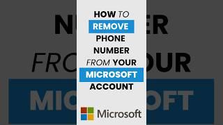 #howto Remove #phonenumber from your #microsoftaccount