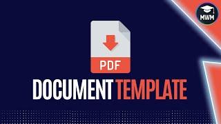 HOW TO GENERATE A PDF WITH DOCUMENT TEMPLATE | MENDIX 10