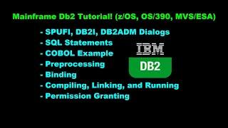 Db2 Tutorial: The Basics and Writing COBOL Programs (z/OS, OS/390, MVS/ESA)