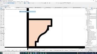 14сент 2-1 Карнизы и плинтусы в архикад "сложным профилем" Скачивание и вставка чертежей в pdf и dwg