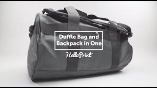 Duffle bag and backpack in one | Helloprint