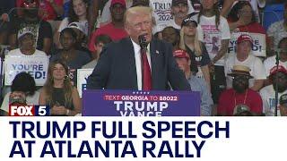 FULL: Trump speech at Atlanta rally with JD Vance | FOX 5 News