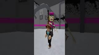 NIGHTMARE JUMPSCARE - POLICE GIRL PRISON RUN! (Obby) - #shorts