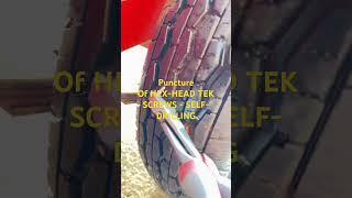 Wheel Puncture Screw | HEX-HEAD TEK SCREWS - SELF-DRILLING Punctured