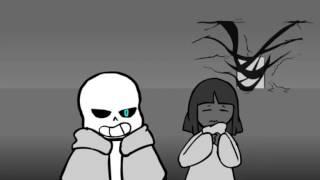 Sans VS Gaster анимация по UnderTale (НЕ МОЁ)