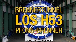Brenner Base Tunnel. The longest railroad tunnel in the world: work has begun on section H53.