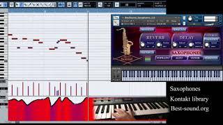 Best-sound baritone saxophone NI Kontakt sound library. Woodwind and brass orchestral VST