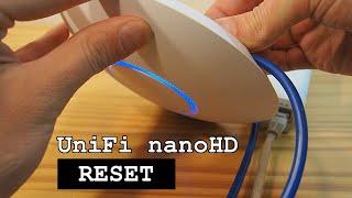 UniFi nanoHD access point • Factory reset