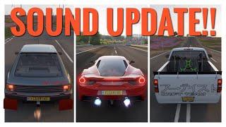 Forza Horizon 4 Car Sound Update | Ferrari 488 GTB , DeBerti Drift Truck & Peugeot 205 T16