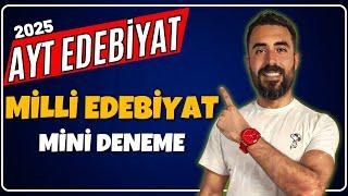 MİLLİ EDEBİYAT DÖNEMİ SANATÇILARI FULL TEKRAR SORU ÇÖZÜMÜ | AYT EDEBİYAT 2025