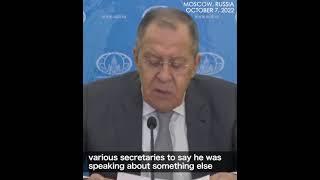 Lavrov: Zelensky's 'preventive strikes' remark proves his aspiration for Ukraine possessing nukes