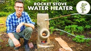 Brilliant DIY Off-Grid Water Heater Using a Rocket Stove – No Propane!