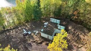 Aerial View of ICF basement walls completed