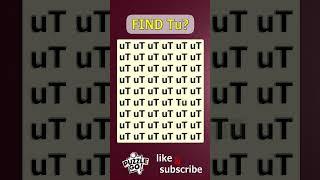 Tell me where Tu | Math Puzzle #shorts #different #puzzles #opticalillusion