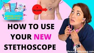 How to Use Your New Stethoscope - How to Wear & Auscultate the 🫀 + 🫁