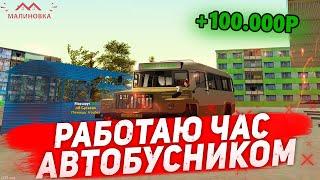 СКОЛЬКО МОЖНО ЗАРАБОТАТЬ ЗА ЧАС НА АВТОБУСНИКЕ | MALINOVKA RP