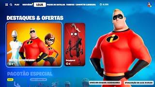 CHEGOU! OS INCRÍVEIS no FORTNITE! RECOMPENSAS GRÁTIS para TODOS no FORTNITE TEMPORADA 4!