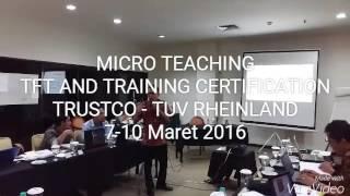 TRUSTCO TUV Rheinland. TFT and Trainer Certification. Wibowo TRUSTCO