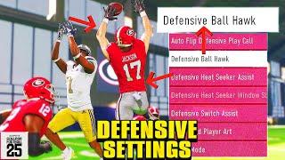 EA College Football 25 INSTANTLY Improve Your Defense With These Settings!BEST User Tips IN NCAA 25!