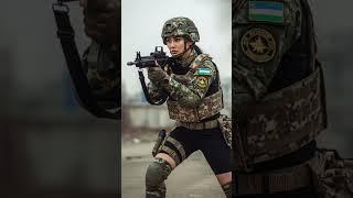 AI Uzbekistan Warrior Women #army #military #warriorwomen #aiwomen