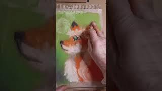 #fox #oilpastel #mungyo ️ #smltart #shorts #painting #animals #sketch #art