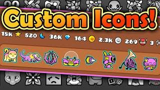 How to import custom icons into Geometry Dash 2.2!