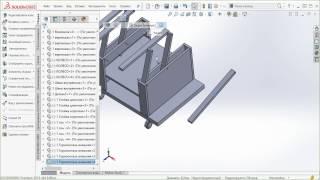 Створення збірки столика в SolidWorks. Частина 2