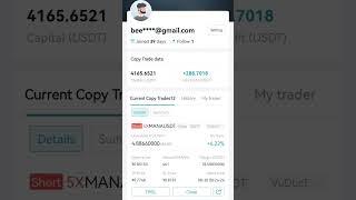 Copy trading 1st day Profit 120$ to 600$ ️  #Bitcoin #cryptocurrency #copytrading