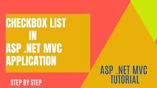 #3 : CheckBoxList in Asp.Net MVC Application using SQL Database