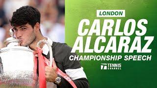 Carlos Alcaraz Championship Speech | 2025 London