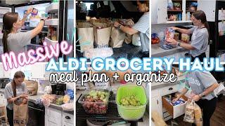 GROCERY HAUL AND MEAL PLAN FAMILY OF 4 | REFRIGERATOR AND PANTRY ORGANIZATION