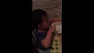 sonny eats cottage cheese