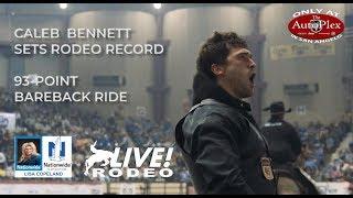 RECORD BREAKER | Bareback Rider Caleb Bennett scores 93 to set San Angelo rodeo record