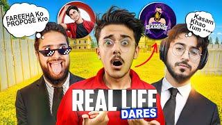 I Proposed DMT Fareeha! Real Life Dares from Free Fire YouTubers Gone Wrong