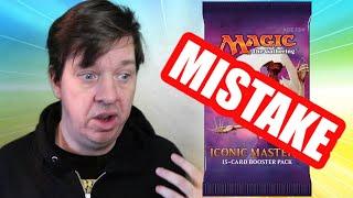 Opening A MultiRare MTG Error Pack - Iconic Masters Boosted Awareness