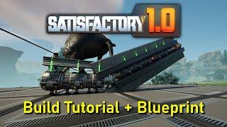 Hypertube Railcannon - Satisfactory Tutorial + Blueprint