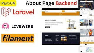 Laravel Livewire Filament Projects for Construction Business ️ Bangla tutorial on Laravel