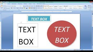 How to create a TextBox in MS Word