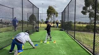 JB Cricket_Coaching - Batting Drill - Learning To Play Off The Front Foot And Bat Swing